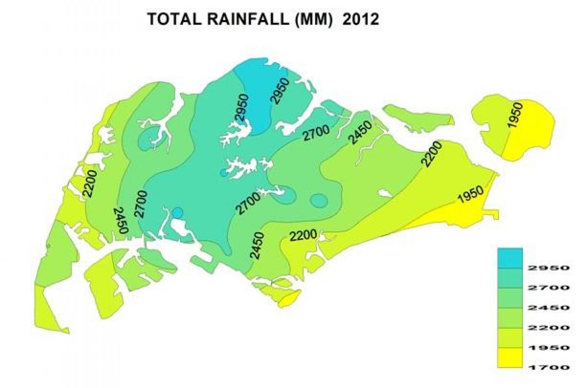 Singapur kiša mapu