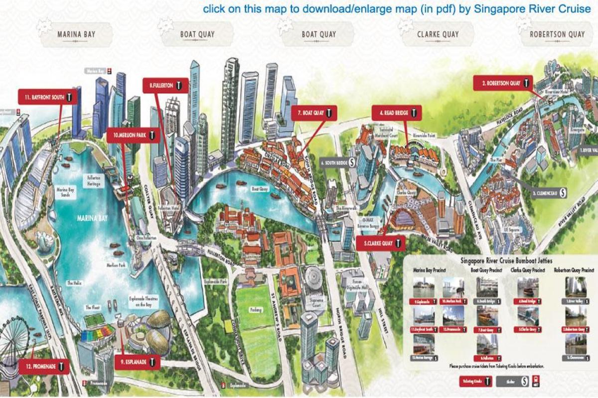 mapa Singapur Rijeku Krstarenje
