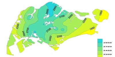 Singapur kiša mapu