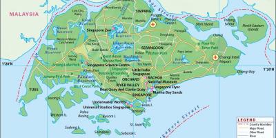 Mapa Singapur grad