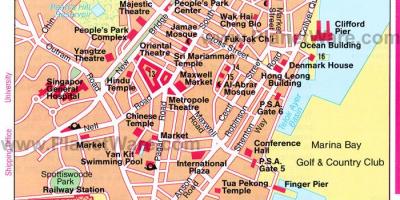 Kineskoj četvrti Singapur mapu