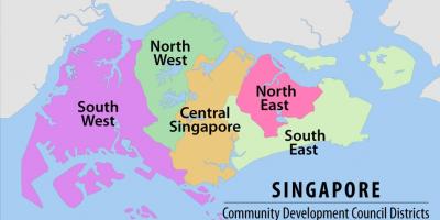 Mapa Singapur regionu