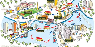 Singapur karta za turističke
