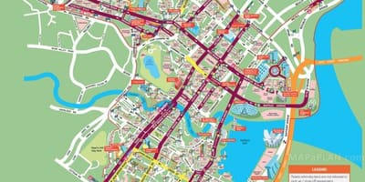 Ulična mapa Singapur